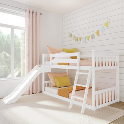 Max and Lily Classic Twin über Twin Niedriges Etagenbett mit Easy Slide