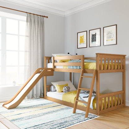 Max and Lily Classic Twin über Twin Niedriges Etagenbett mit Easy Slide