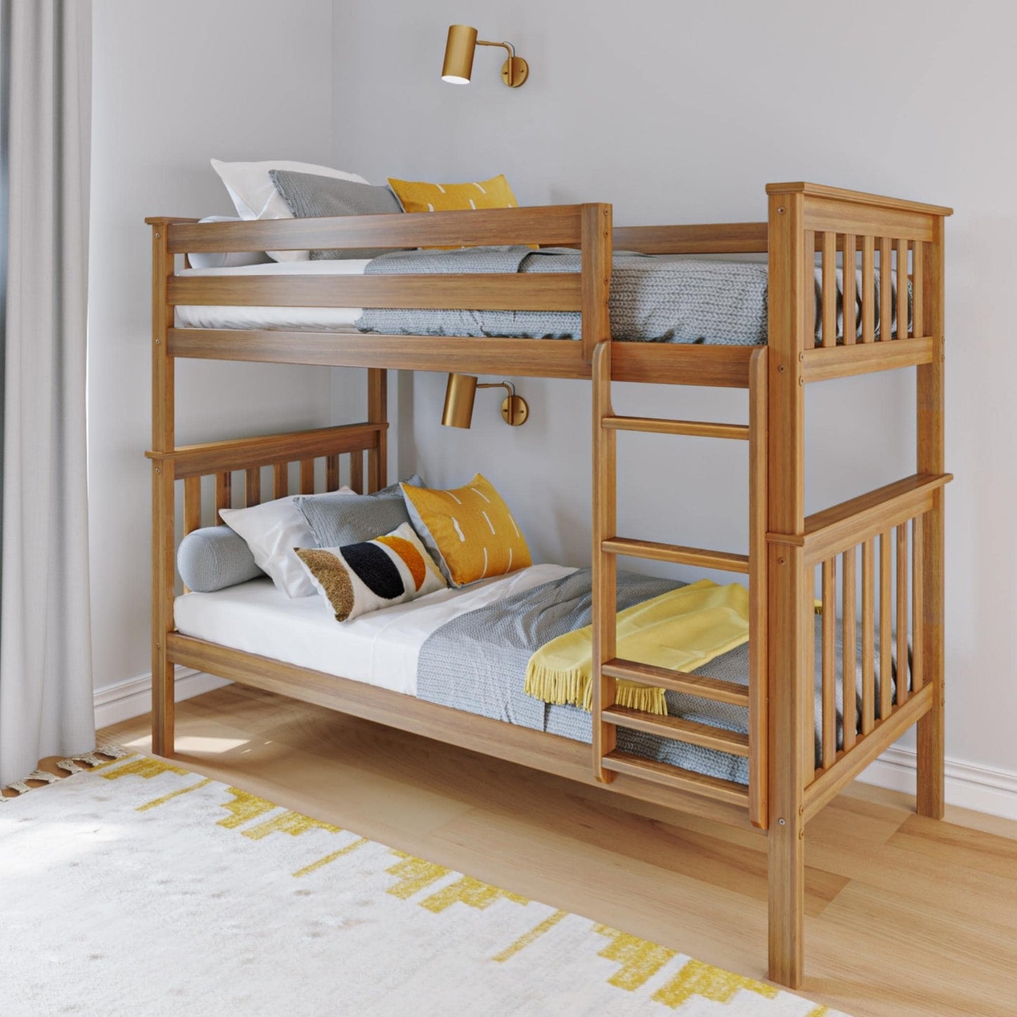 Max and Lily Twin über Twin Etagenbett aus Massivholz