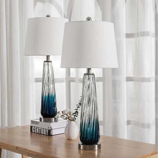 Maxax 28.75 Farbverlaufsblau Nachttischlampen-Set (2er-Set)