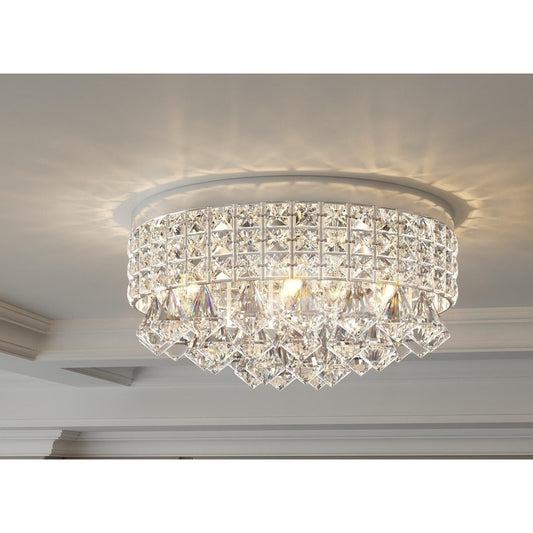 Maxax 4 – Licht 15'' Crystal Metal Flush Mount – N/A