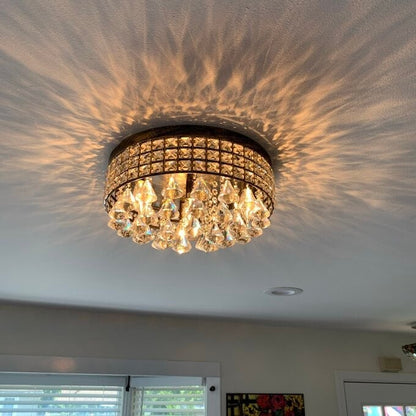 Maxax 4 – Licht 15'' Crystal Metal Flush Mount – N/A