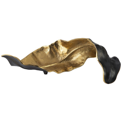 Skulptur „Melinda“ in Schwarz/Gold-Optik – 20 B x 8 T x 6 H