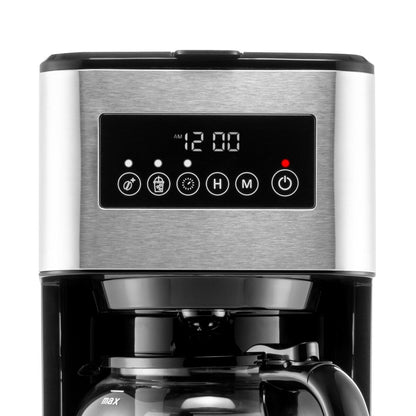 Melitta Aroma Tocco Plus 12-Tassen-Filterkaffeemaschine für Heiß- und Eiskaffee mit Glaskaraffe und Touch-Control-Display