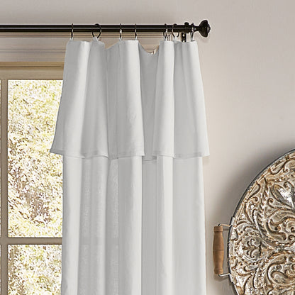 Mercantile Drop Cloth Lichtfilterring Top Tab Farmhouse Vorhang Panel mit Volant
