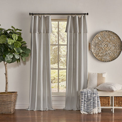 Mercantile Drop Cloth Lichtfilterring Top Tab Farmhouse Vorhang Panel mit Volant