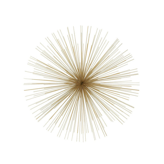 Große 3D-Wanddekoration aus Metall mit Sternenexplosion – Gold – Roche River Decor