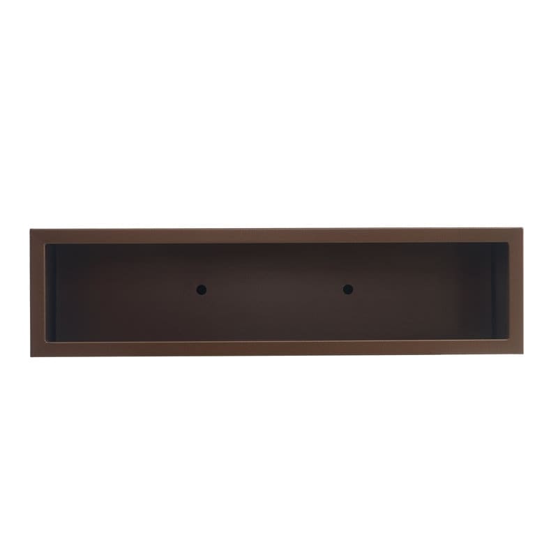 Schwerer Pflanzkasten aus Metall für Pflanzen im Freien, 38L x 10B x 30H Zoll hoch und lang, Pflanzkasten mit Metalltrennwand – 38 x 30 x 10