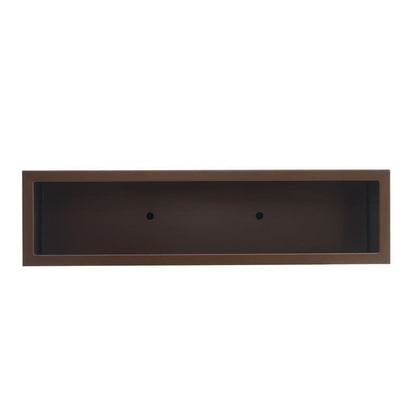 Schwerer Pflanzkasten aus Metall für Pflanzen im Freien, 38L x 10B x 30H Zoll hoch und lang, Pflanzkasten mit Metalltrennwand – 38 x 30 x 10