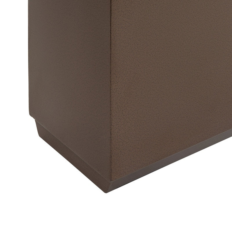 Schwerer Pflanzkasten aus Metall für Pflanzen im Freien, 38L x 10B x 30H Zoll hoch und lang, Pflanzkasten mit Metalltrennwand – 38 x 30 x 10
