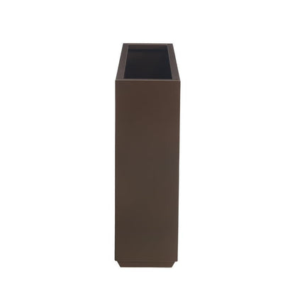 Schwerer Pflanzkasten aus Metall für Pflanzen im Freien, 38L x 10B x 30H Zoll hoch und lang, Pflanzkasten mit Metalltrennwand – 38 x 30 x 10