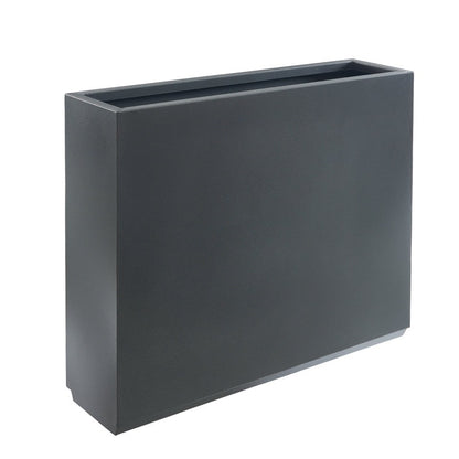 Schwerer Pflanzkasten aus Metall für Pflanzen im Freien, 38L x 10B x 30H Zoll hoch und lang, Pflanzkasten mit Metalltrennwand – 38 x 30 x 10