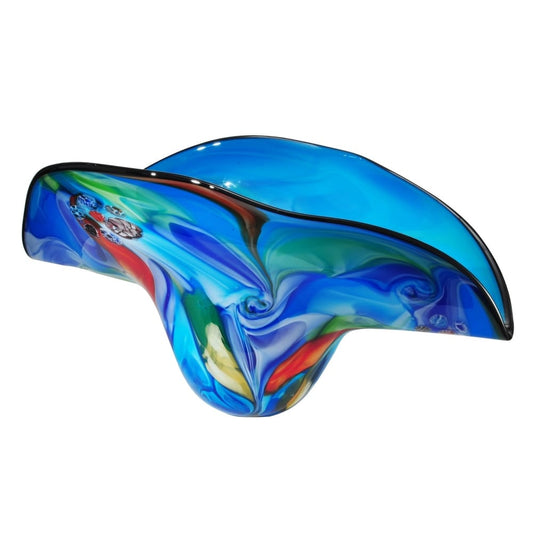 Metamorphe mundgeblasene Kunstglasschale