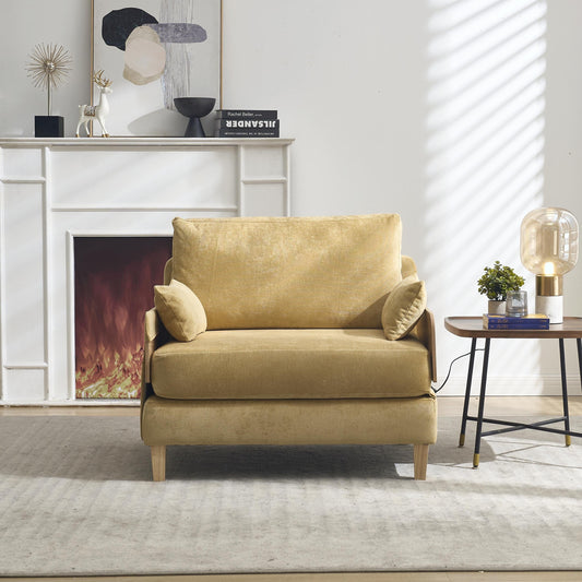 Mid-Century Modern 3-in-1 Foldable Sofa Bed Recliner, Convertible Sleeper