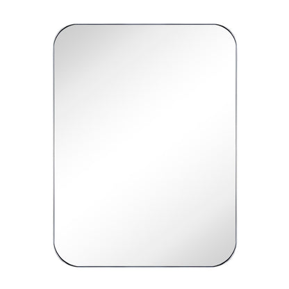 TEHOME Mid-Century Modern Chic Metall Abgerundete Wandspiegel