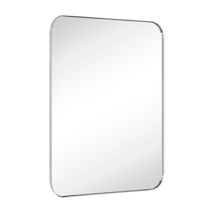 TEHOME Mid-Century Modern Chic Metall Abgerundete Wandspiegel