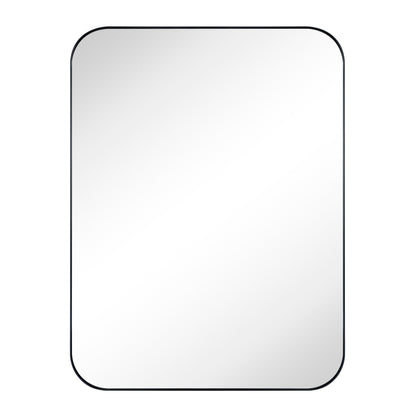 TEHOME Mid-Century Modern Chic Metall Abgerundete Wandspiegel