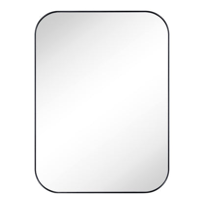 TEHOME Mid-Century Modern Chic Metall Abgerundete Wandspiegel