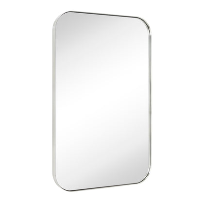TEHOME Mid-Century Modern Chic Metall Abgerundete Wandspiegel