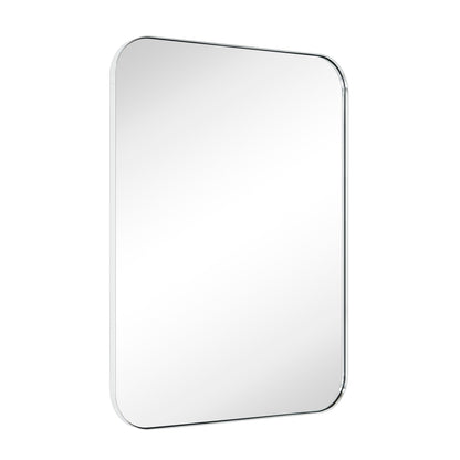 TEHOME Mid-Century Modern Chic Metall Abgerundete Wandspiegel