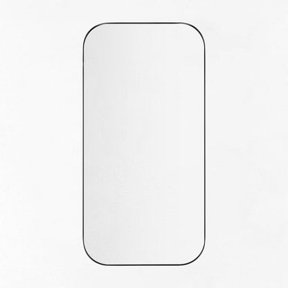 TEHOME Mid-Century Modern Chic Metall Abgerundete Wandspiegel