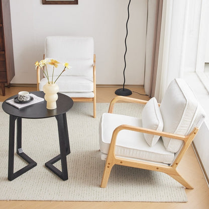 Gepolsterter Akzentstuhl im Mid-Century-Modern-Stil