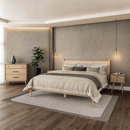 Mid-Century Paneelbett