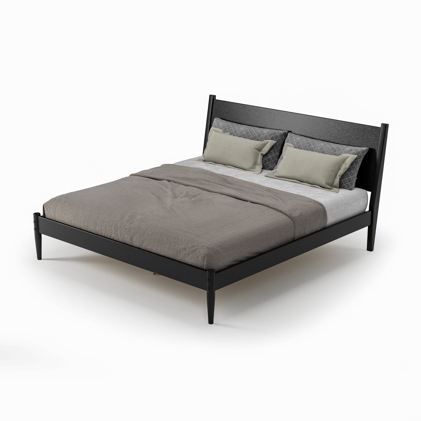 Mid-Century Paneelbett