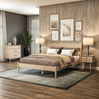 Mid-Century Paneelbett