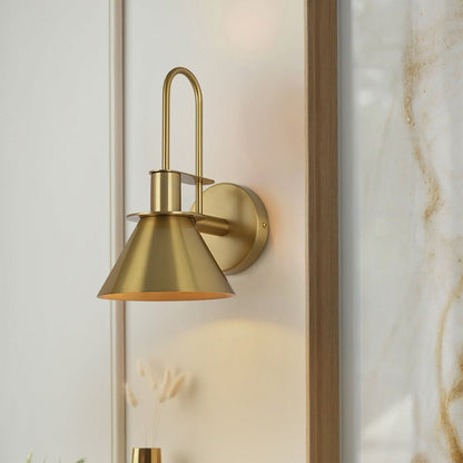 Mid-Century Modern 1-flammige Kegel-Wandleuchte - 7 Zoll Schlafzimmerleuchte