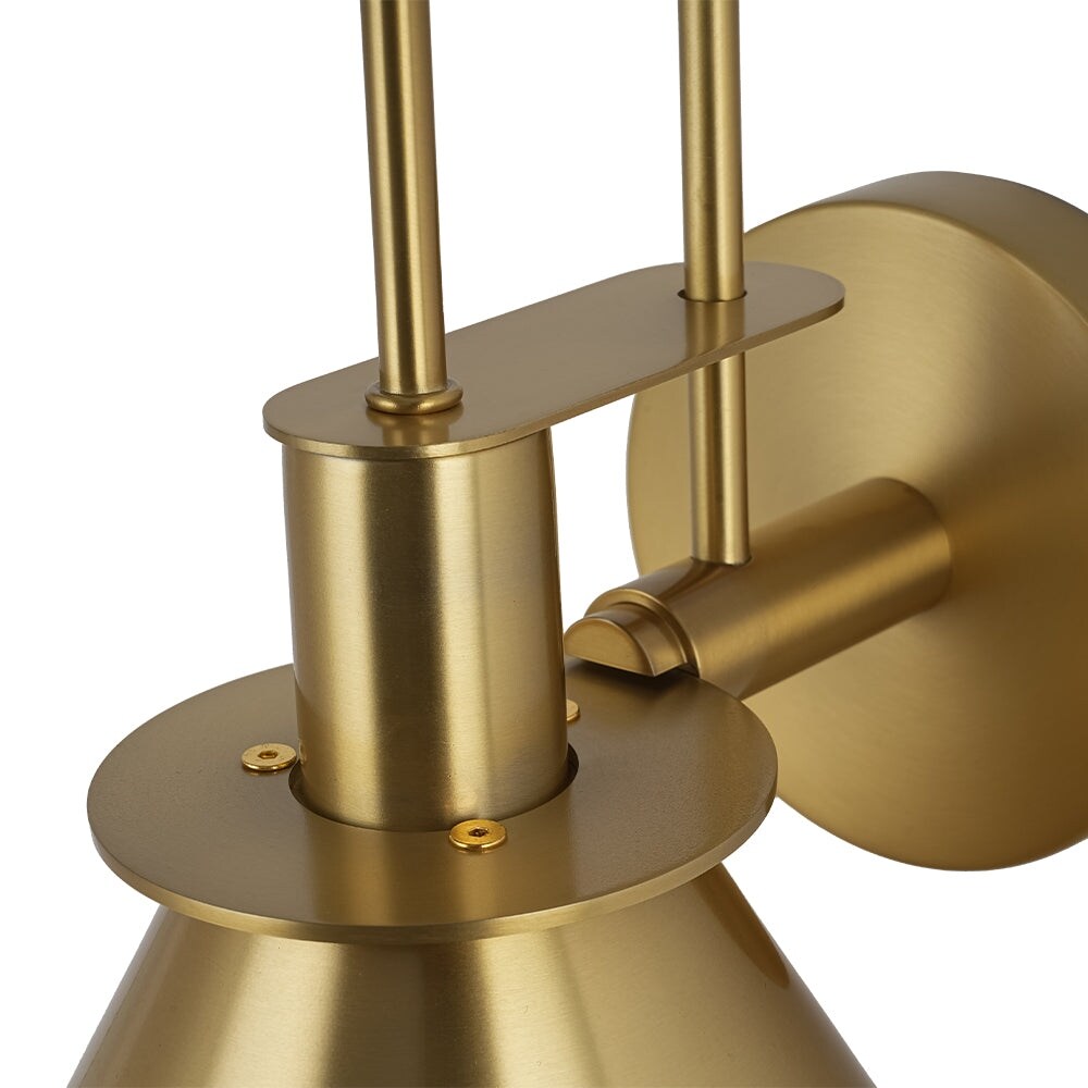Mid-Century Modern 1-flammige Kegel-Wandleuchte - 7 Zoll Schlafzimmerleuchte