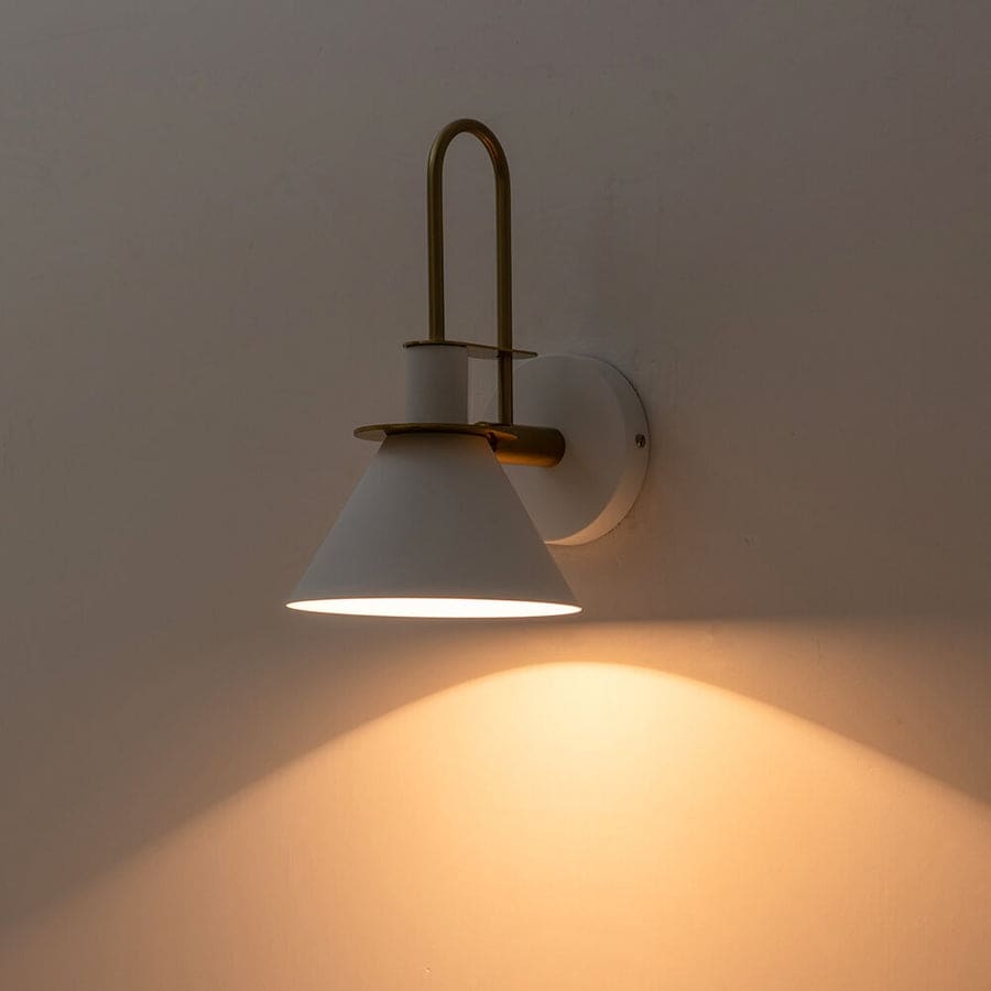 Mid-Century Modern 1-flammige Kegel-Wandleuchte - 7 Zoll Schlafzimmerleuchte