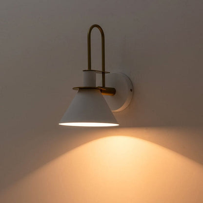 Mid-Century Modern 1-flammige Kegel-Wandleuchte - 7 Zoll Schlafzimmerleuchte
