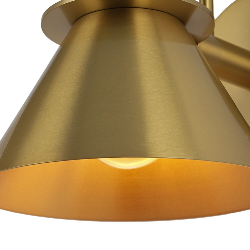 Mid-Century Modern 1-flammige Kegel-Wandleuchte - 7 Zoll Schlafzimmerleuchte