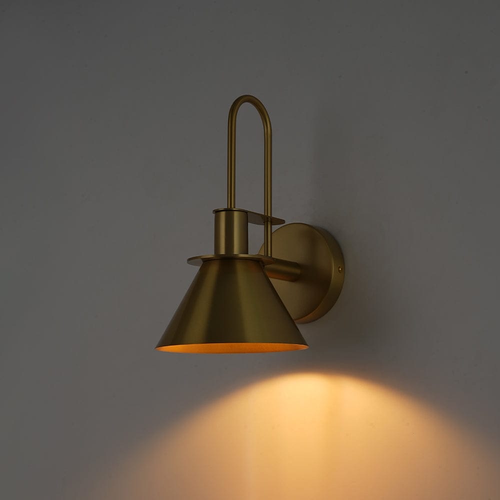 Mid-Century Modern 1-flammige Kegel-Wandleuchte - 7 Zoll Schlafzimmerleuchte