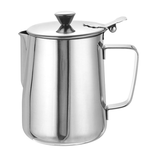 Milchaufschäumkrug mit Deckel und Griff für das Home Cafe