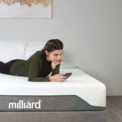 Milliard Memory Foam Matratze 10 Zoll fest, Bed-in-a-Box/druckentlastend, klassisch