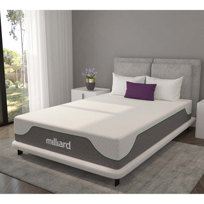 Milliard Memory Foam Matratze 10 Zoll fest, Bed-in-a-Box/druckentlastend, klassisch