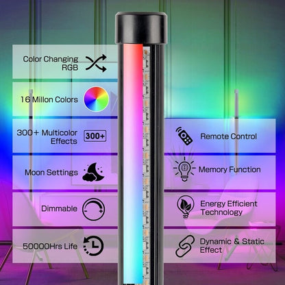 Minimalism RGB Eck-Stehleuchte - 2er-Set