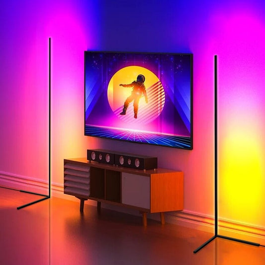 Minimalism RGB Eck-Stehleuchte - 2er-Set