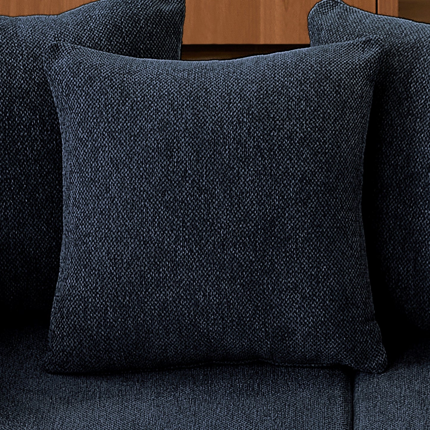 Minimalist Chenille L-Shaped Modular Sectional Sofa Set Fabric Cloud Couch for Living Room