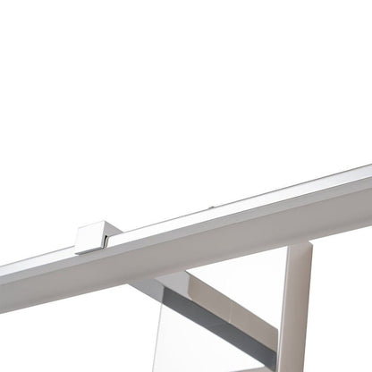 Minimalistische, dimmbare lineare LED-Waschtischleuchte aus Chrom