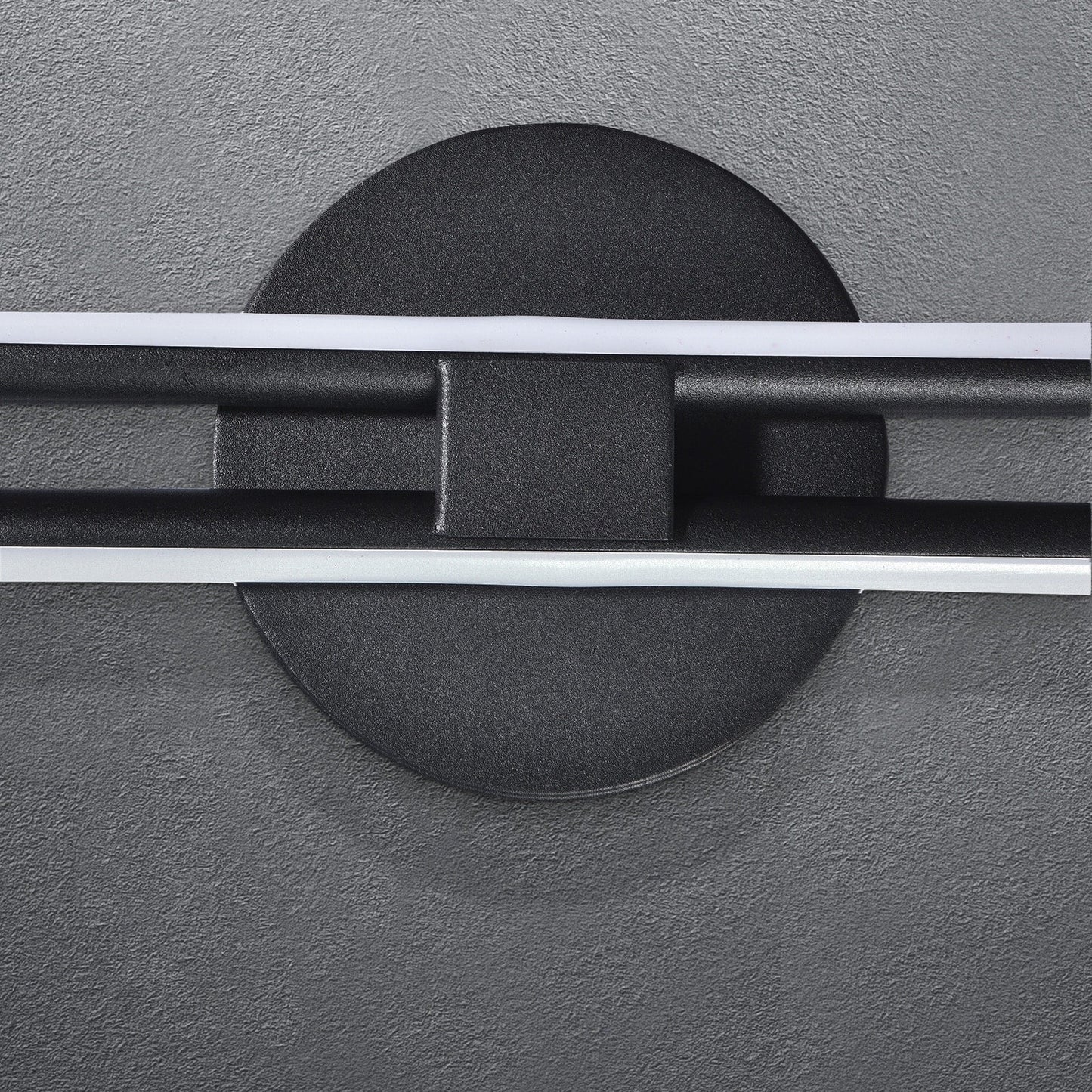 Minimalistische 2-flammige dimmbare LED-Waschtischleuchte, lineare Metall-Wandleuchte