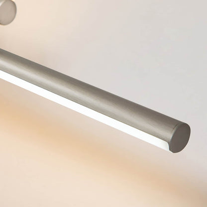 Minimalistische 2-flammige dimmbare LED-Waschtischleuchte, lineare Metall-Wandleuchte
