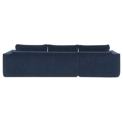 Minimalist Style Modular Sectional Sofa,Wrinkle-Resistant Chenille Couch Set,L-Shaped Compressed Sofa For Living Room