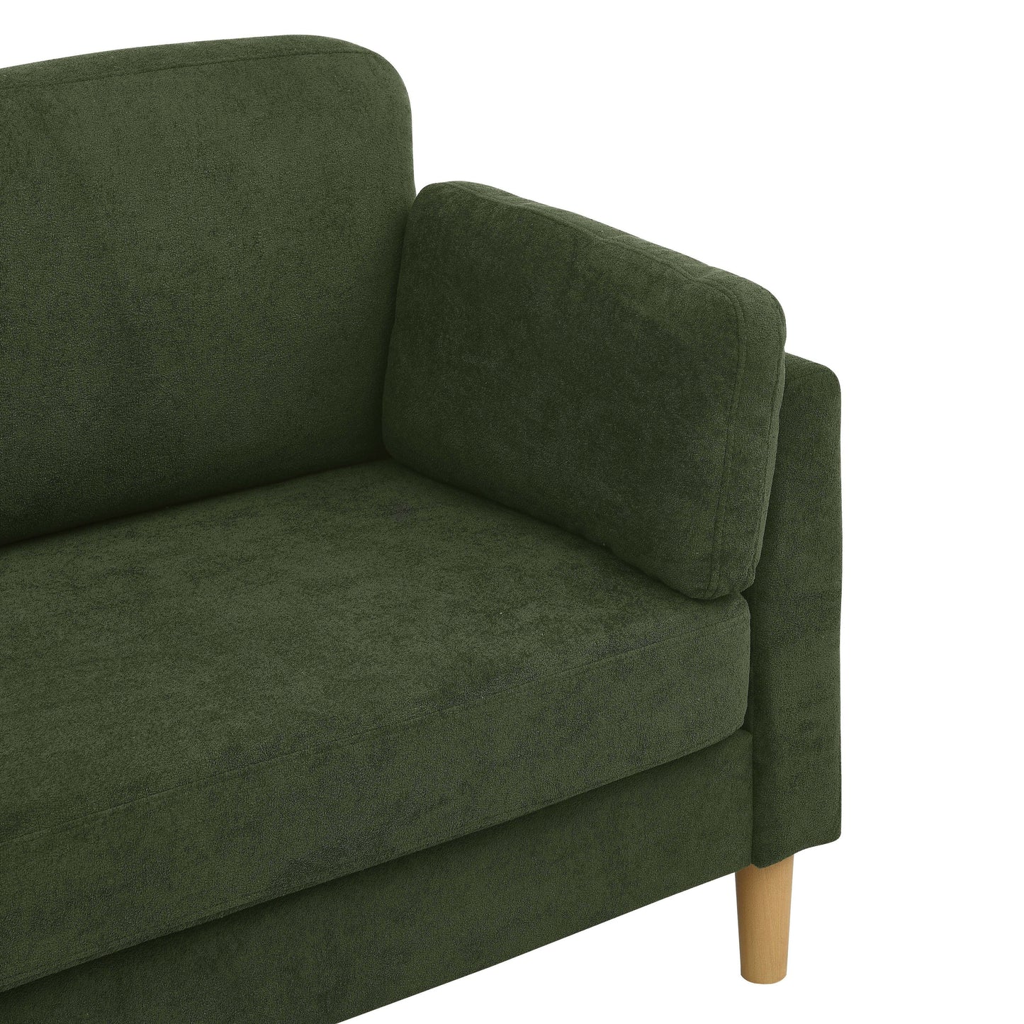 Minimalist Upholstered Sofa - 2 Seats - 30.5 D x 66 W x 35 H