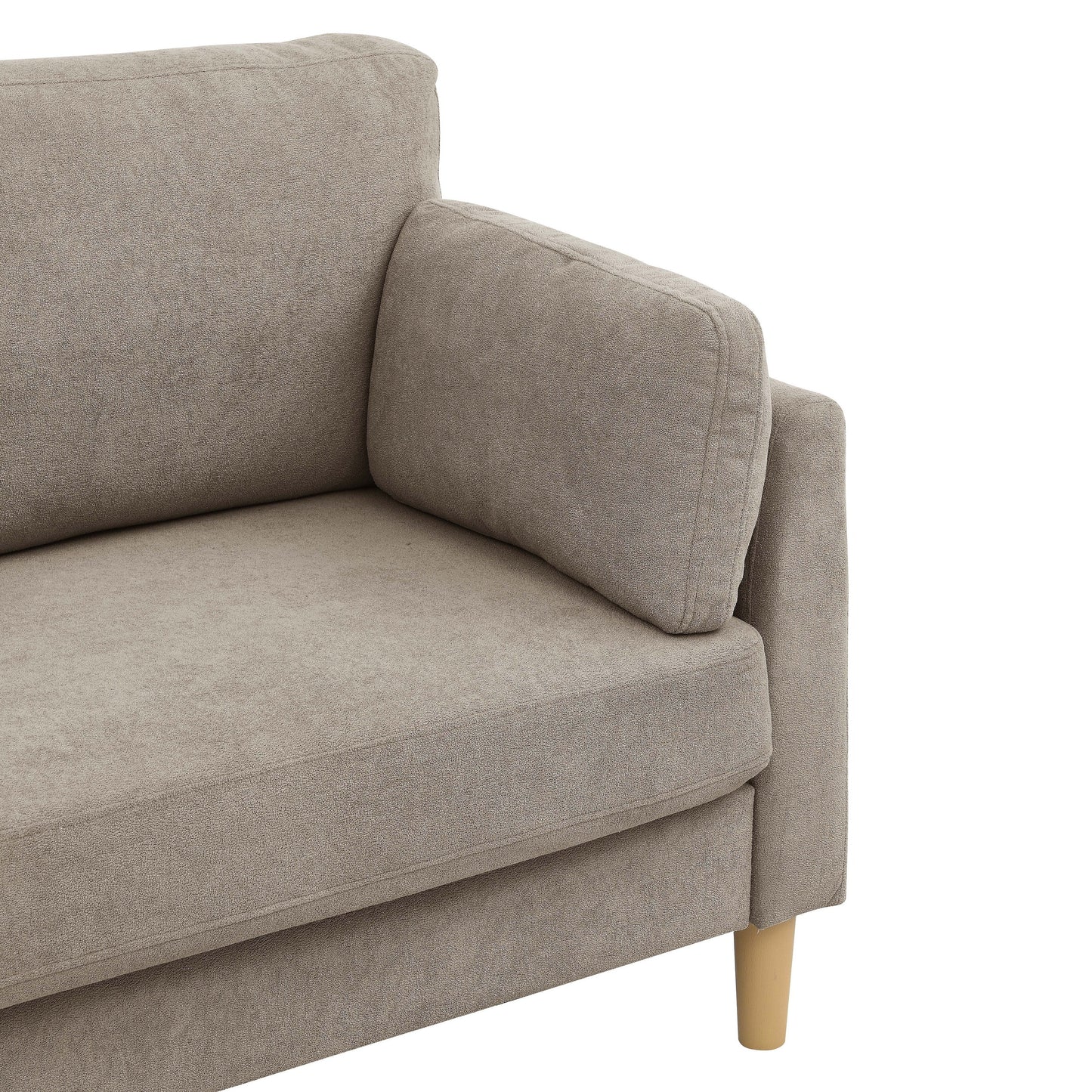 Minimalist Upholstered Sofa - 2 Seats - 30.5 D x 66 W x 35 H