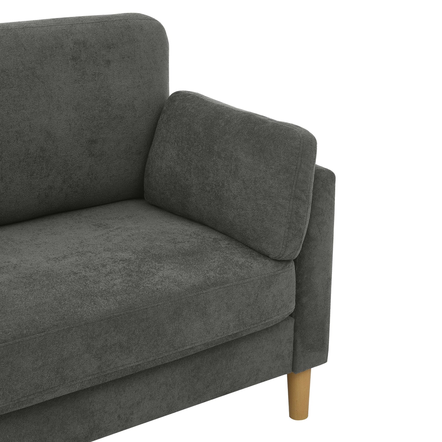 Minimalist Upholstered Sofa - 2 Seats - 30.5 D x 66 W x 35 H