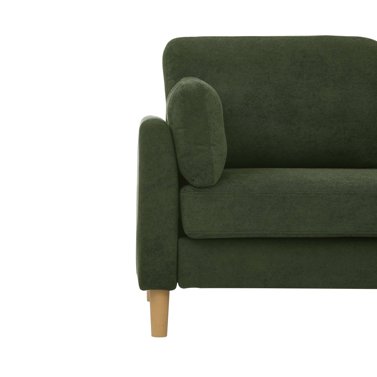 Minimalist Upholstered Sofa - 2 Seats - 30.5 D x 66 W x 35 H