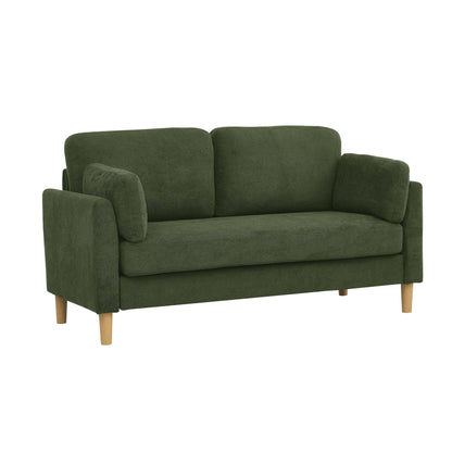 Minimalist Upholstered Sofa - 2 Seats - 30.5 D x 66 W x 35 H